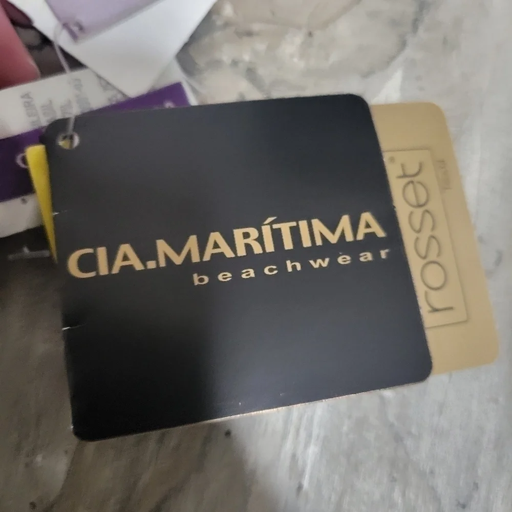 NWT Cia Maritima bathing suit set size medium